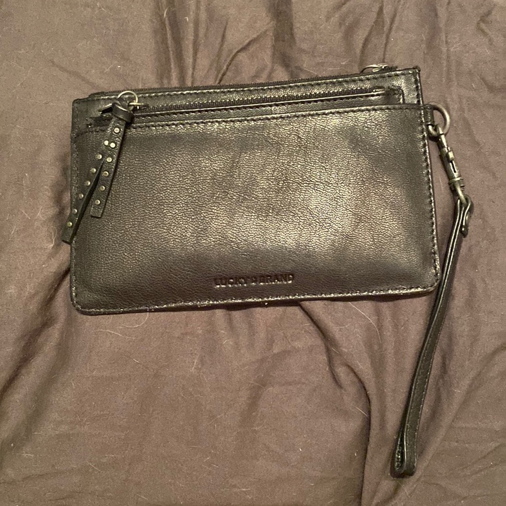 Lucky Brand Leather Wristlet